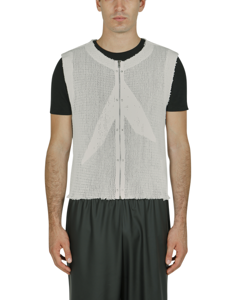 ZIP-UP LOGO MESH VEST