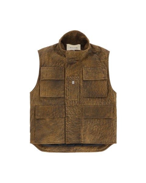 TREATED LEATHER CARGO VEST | OUTERWEAR - 1017 ALYX 9SM