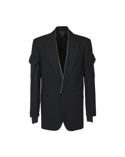 AAMTA0120FA01BLK0001 POCKET SLEEVE BLAZER