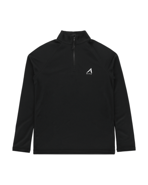 AAMTS0414FA01BLK0001 MESH QUARTER ZIP TOP