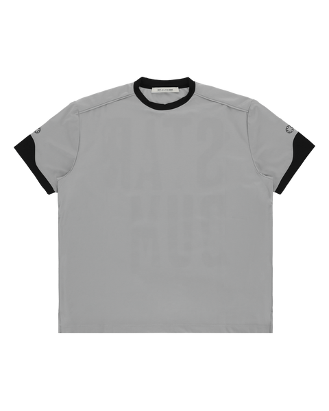 SHORT SLEEVE GRAPHIC SILVER T-SHIRT