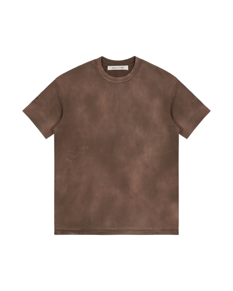 AAMTS0480FA01BRW0006 BROWN GARMENT DYE T-SHIRT