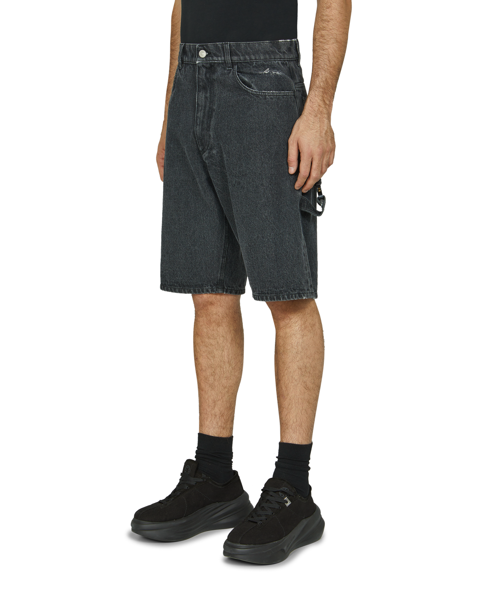 1017 ALYX 9SM | DISTRESSED CARPENTER SHORTS WITH BUCKLE | SHORTS