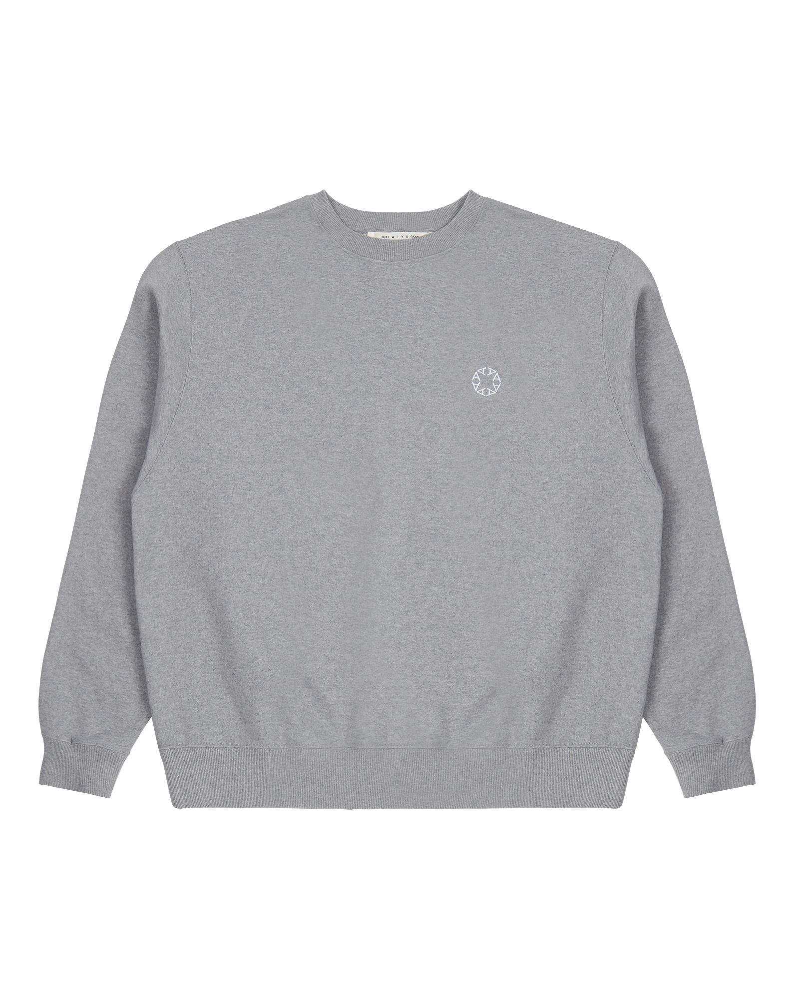 GREY BOXY CREWNECK SWEATSHIRT