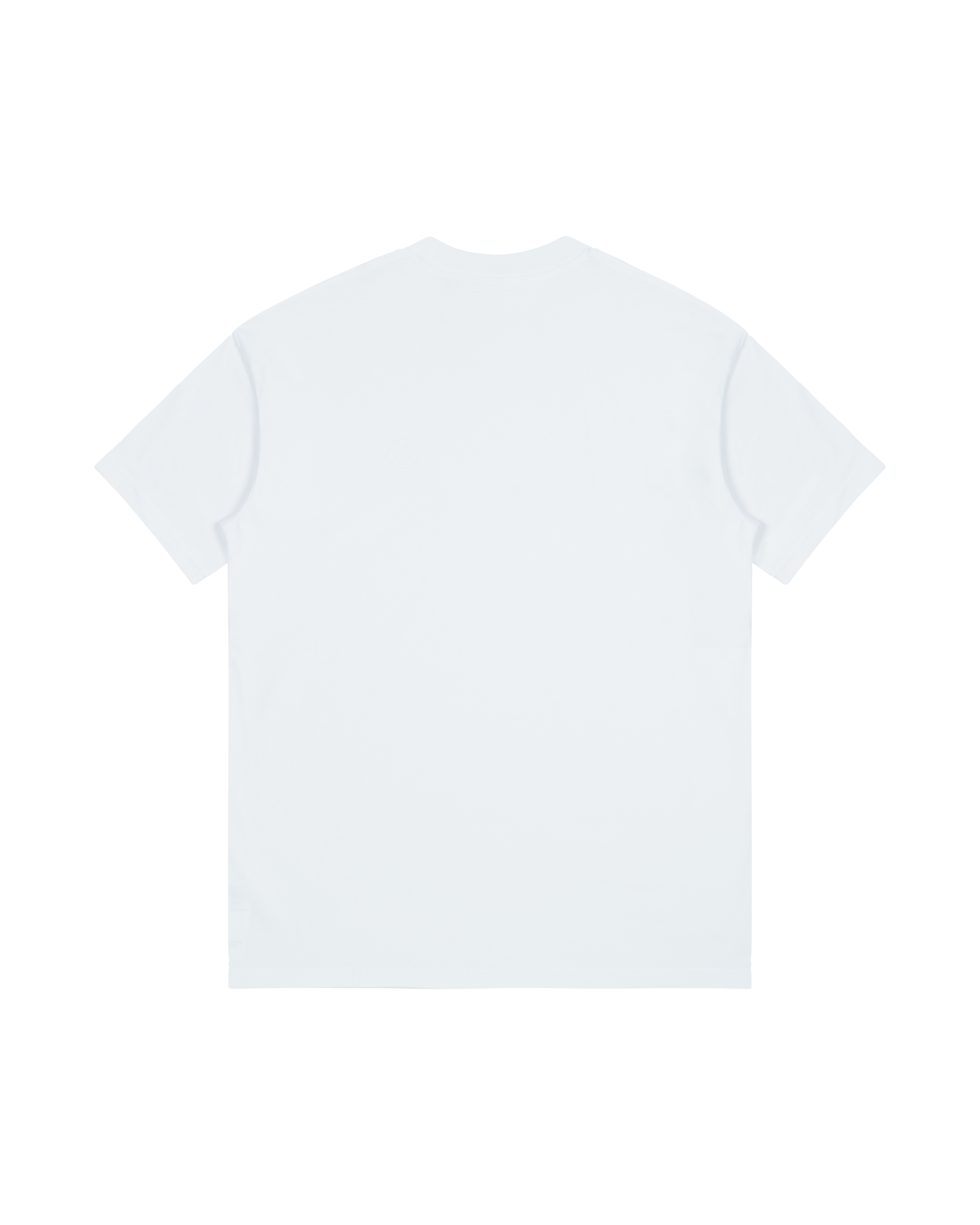 WHITE EMBROIDERED LOGO T-SHIRT