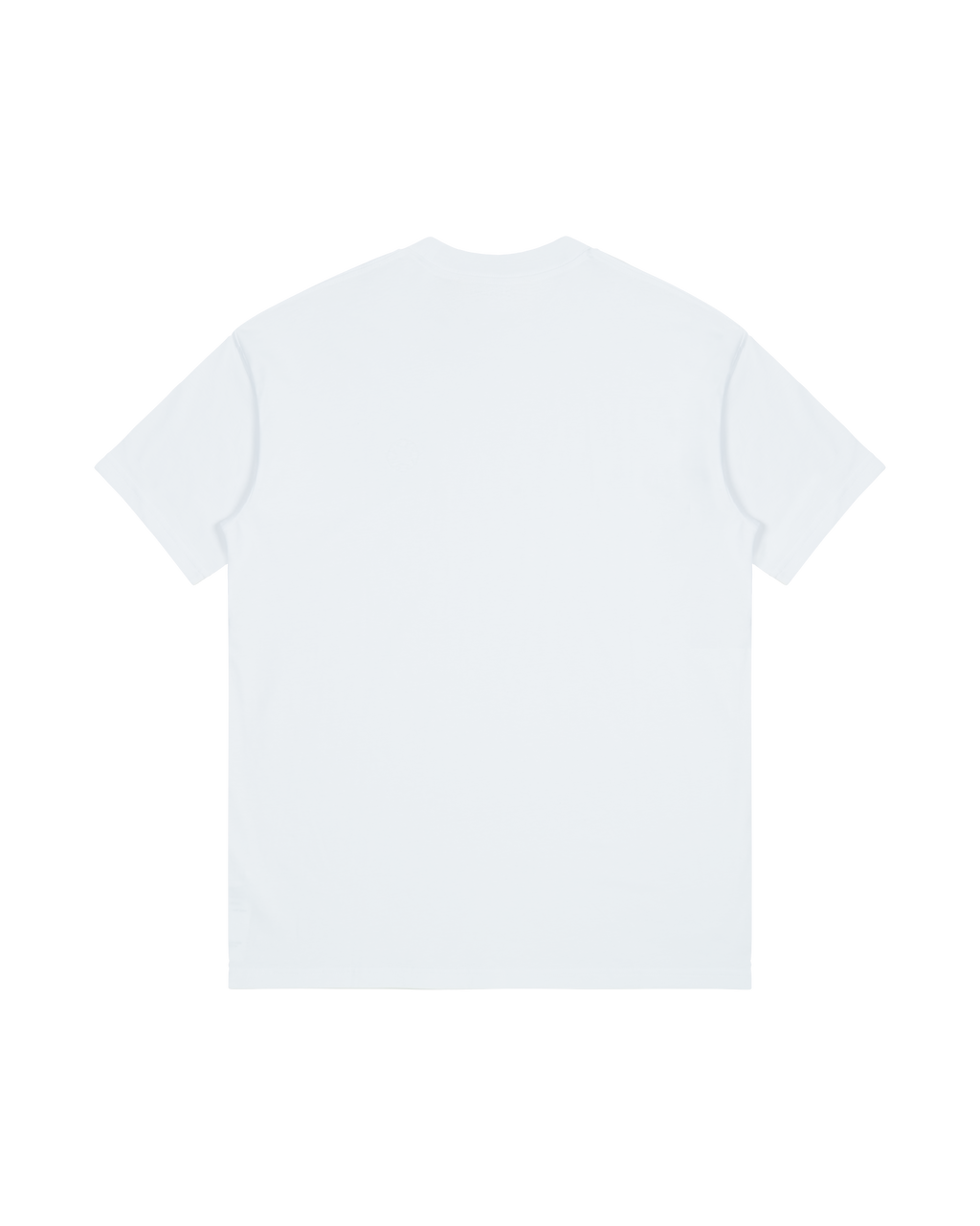 WHITE EMBROIDERED LOGO T-SHIRT