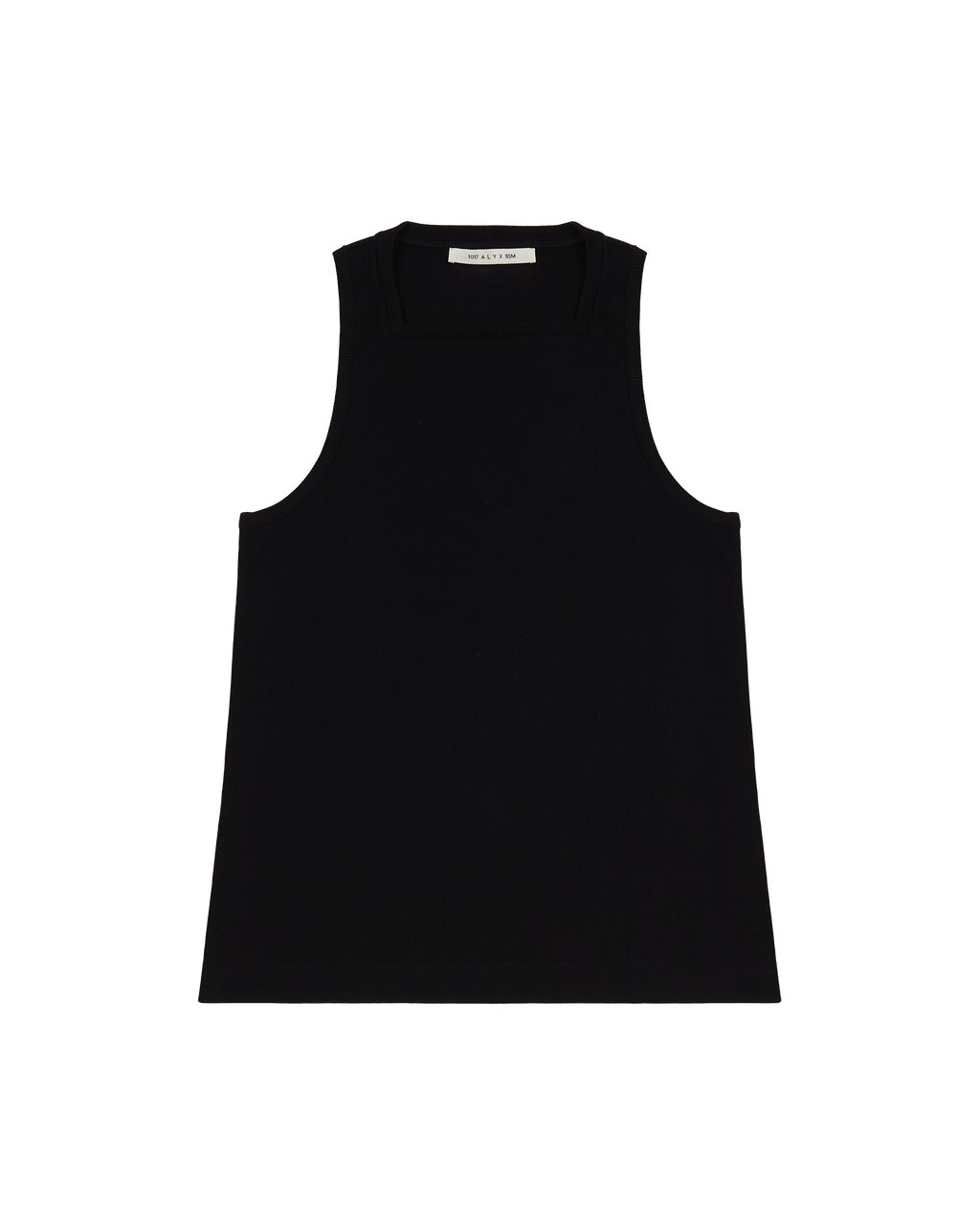 BLACK SQUARE NECK TANK TOP