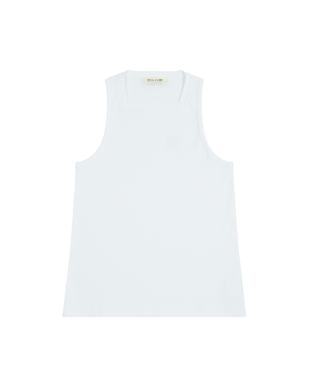 WHITE SQUARE NECK TANK TOP