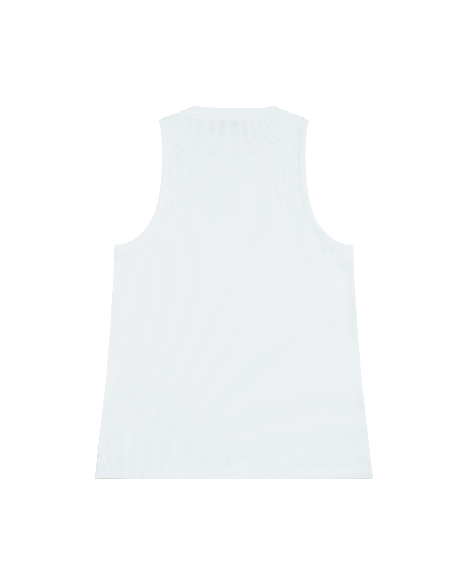 WHITE SQUARE NECK TANK TOP