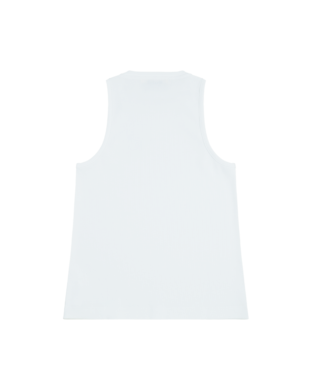 WHITE SQUARE NECK TANK TOP