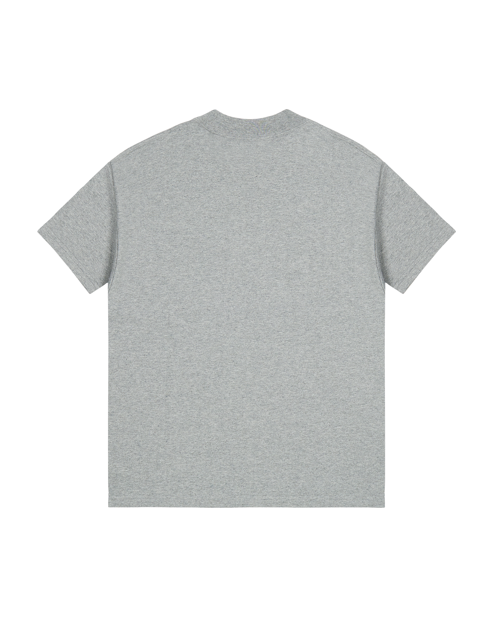 GREY OVERSIZED EMBROIDERED LOGO T-SHIRT