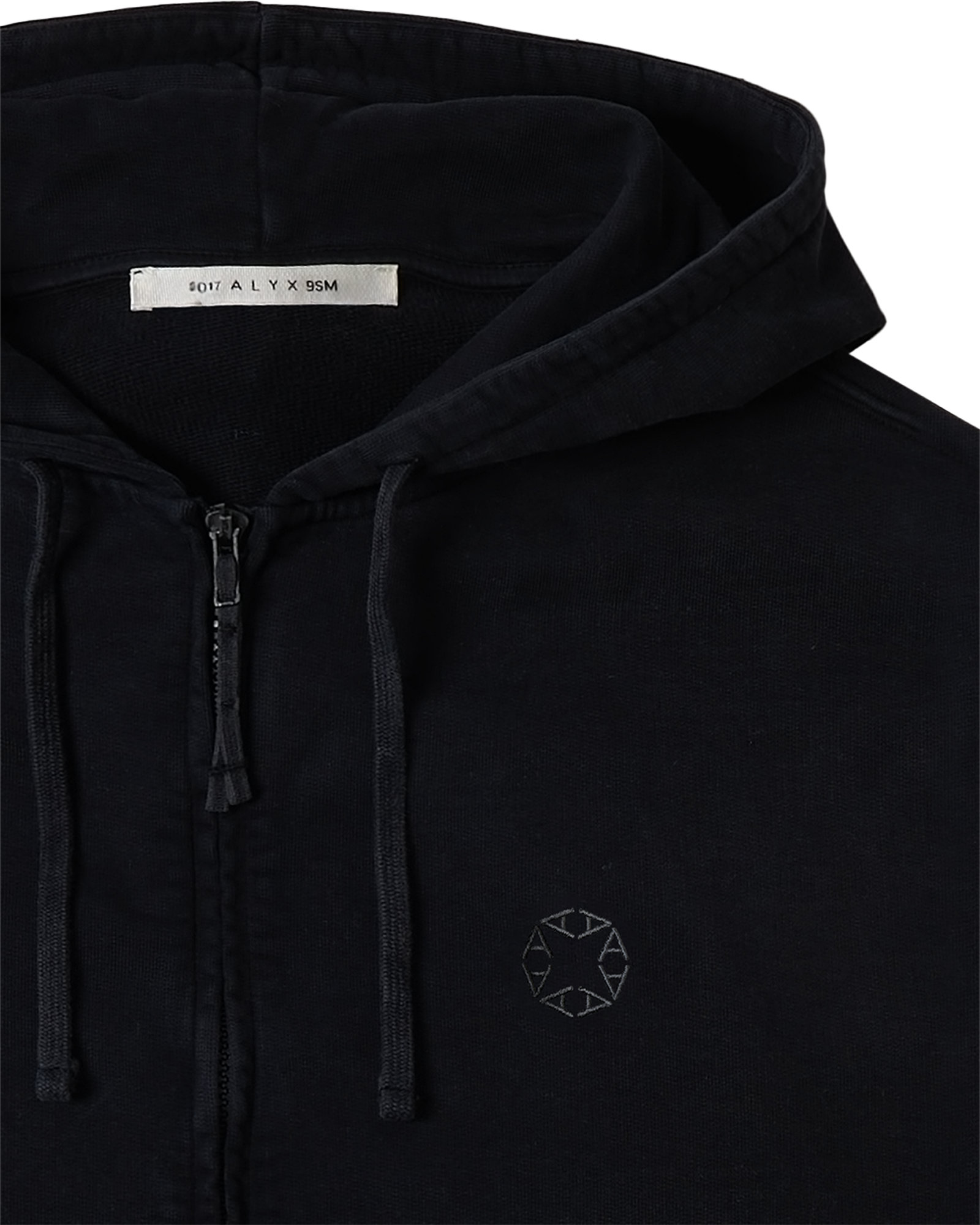 CHARCOAL GREY BOXY ZIP-UP HOODIE