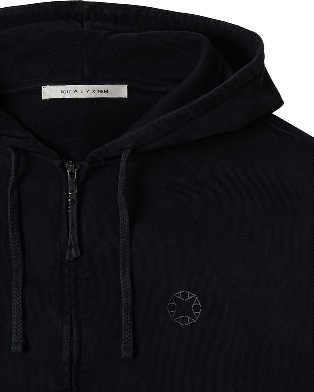 CHARCOAL GREY BOXY ZIP-UP HOODIE