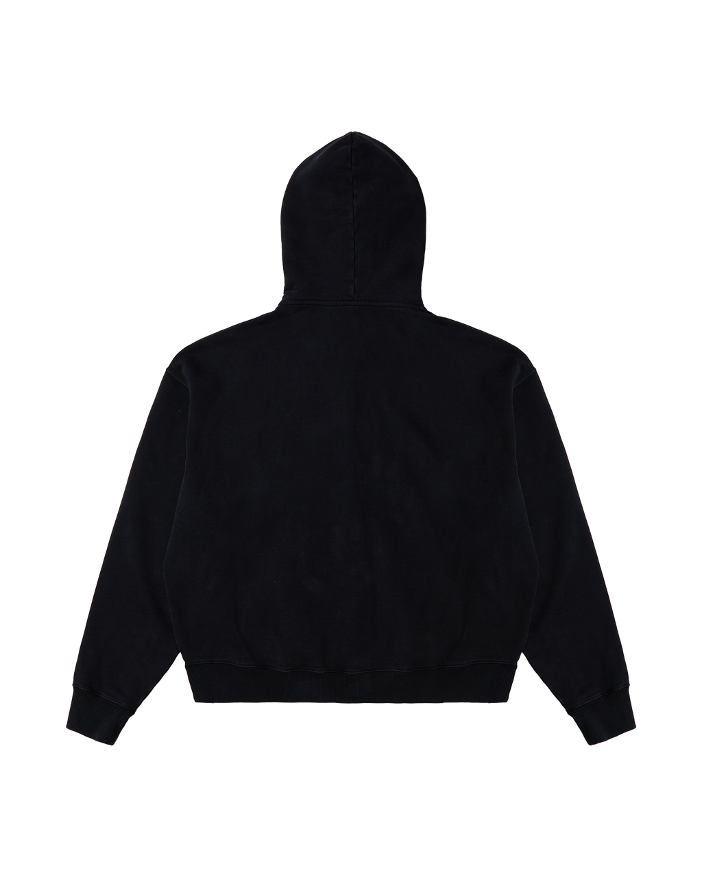 CHARCOAL GREY BOXY ZIP-UP HOODIE