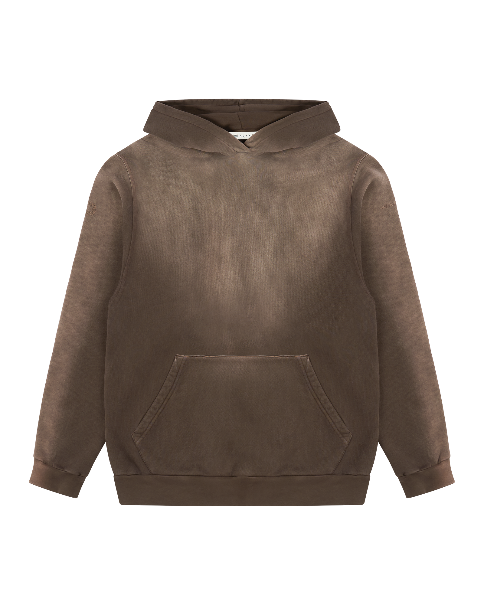 BROWN GARMENT DYE BOXY HOODIE