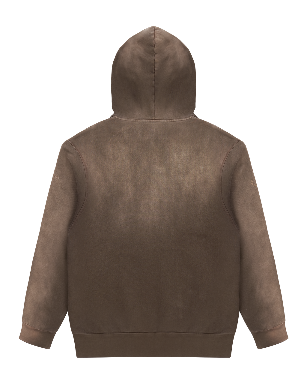 BROWN GARMENT DYE BOXY HOODIE