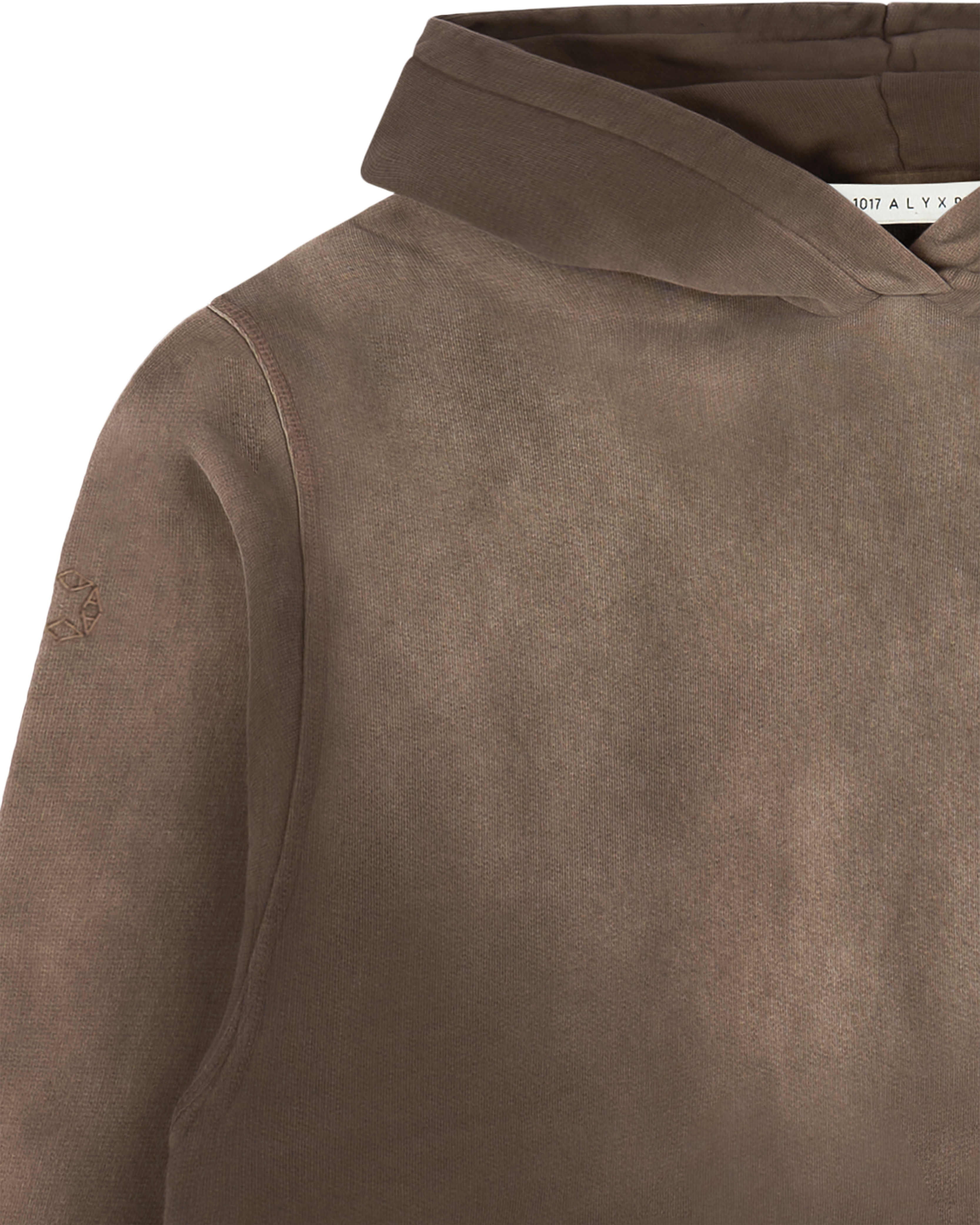 BROWN GARMENT DYE BOXY HOODIE