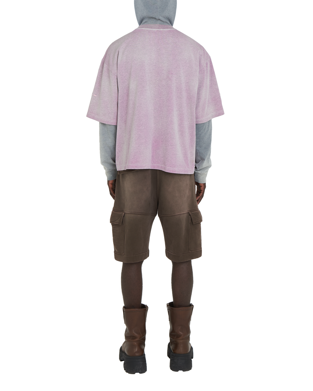 PINK OVERSIZED GARMENT DYE T-SHIRT