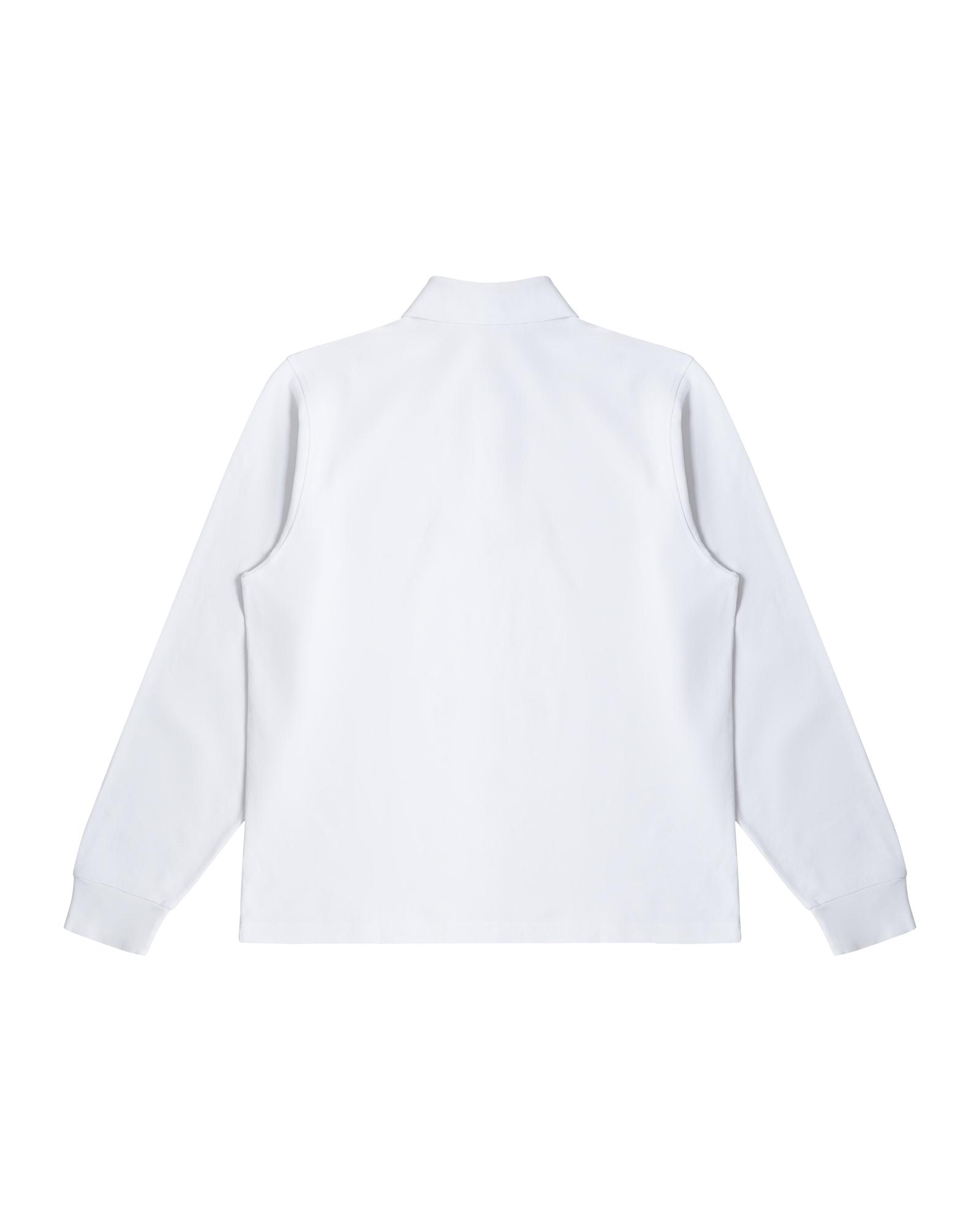 WHITE LONG SLEEVE POLO SHIRT