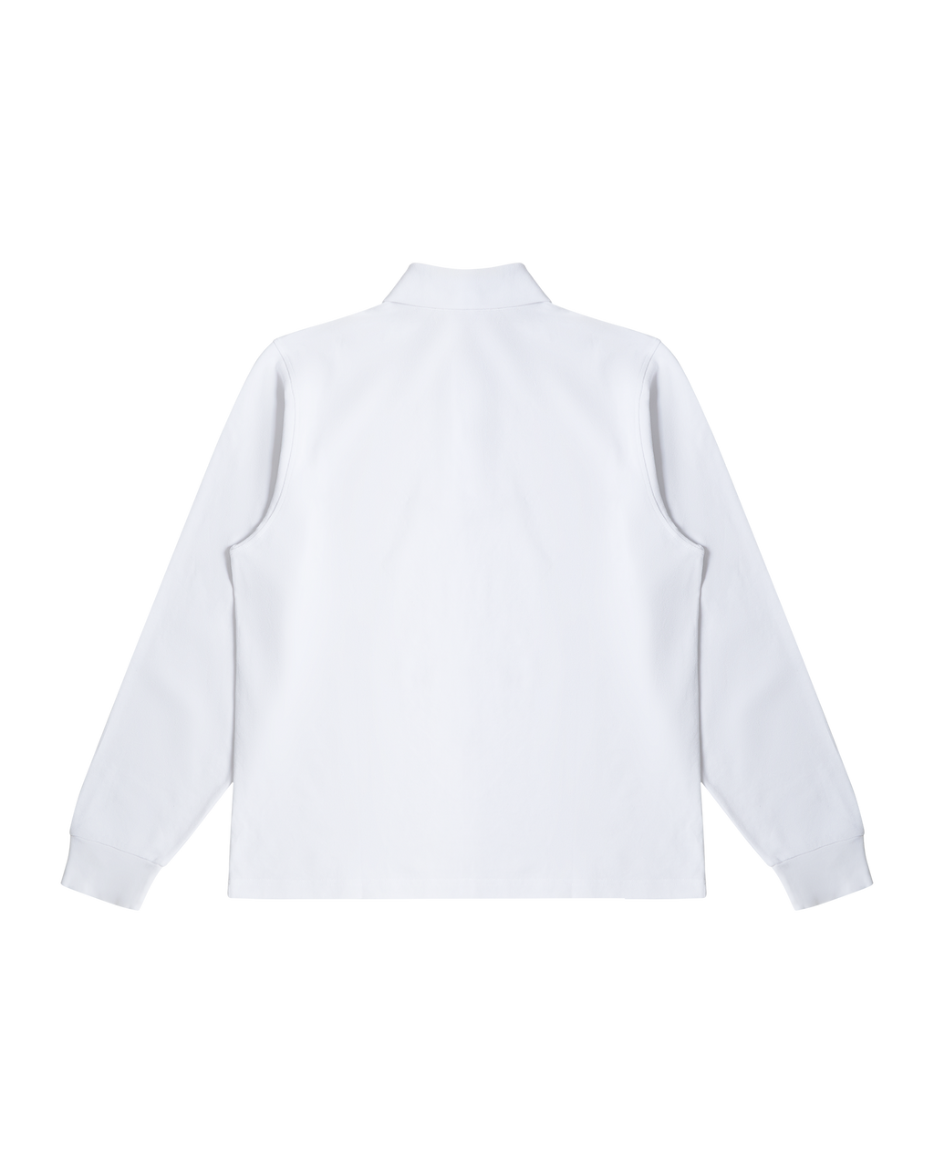 WHITE LONG SLEEVE POLO SHIRT