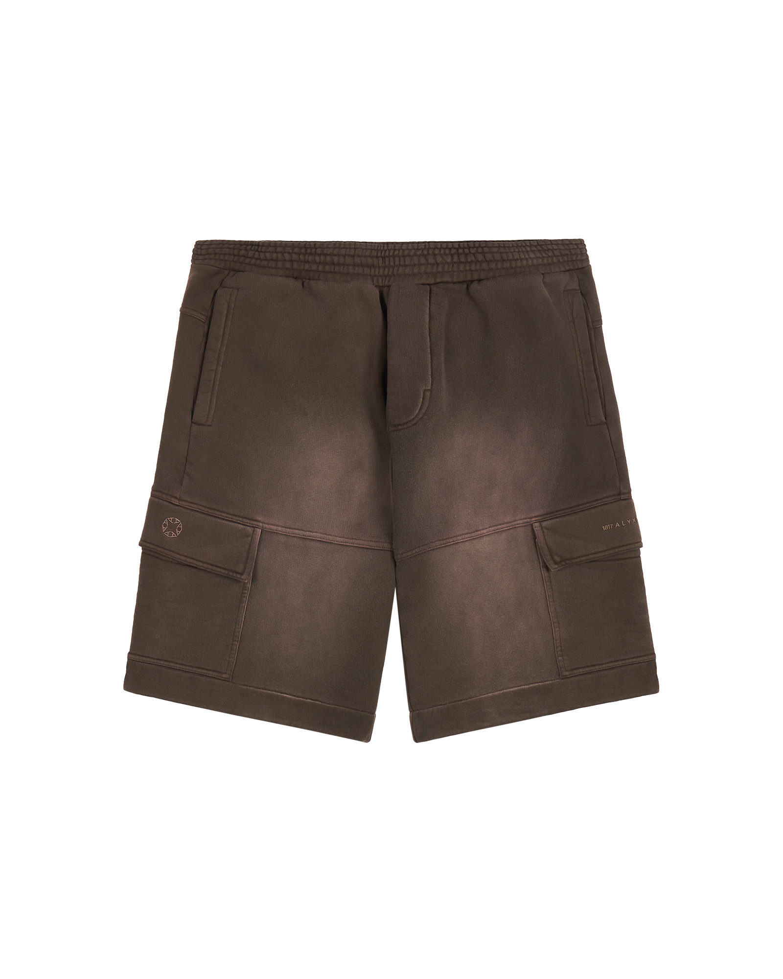 BROWN GARMENT DYE CARGO SHORTS