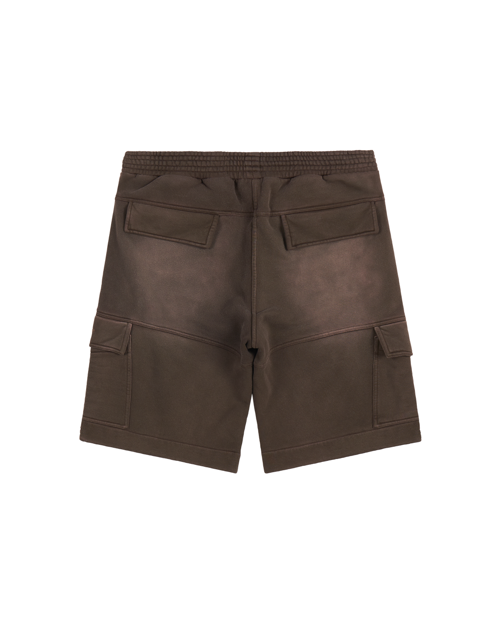 BROWN GARMENT DYE CARGO SHORTS