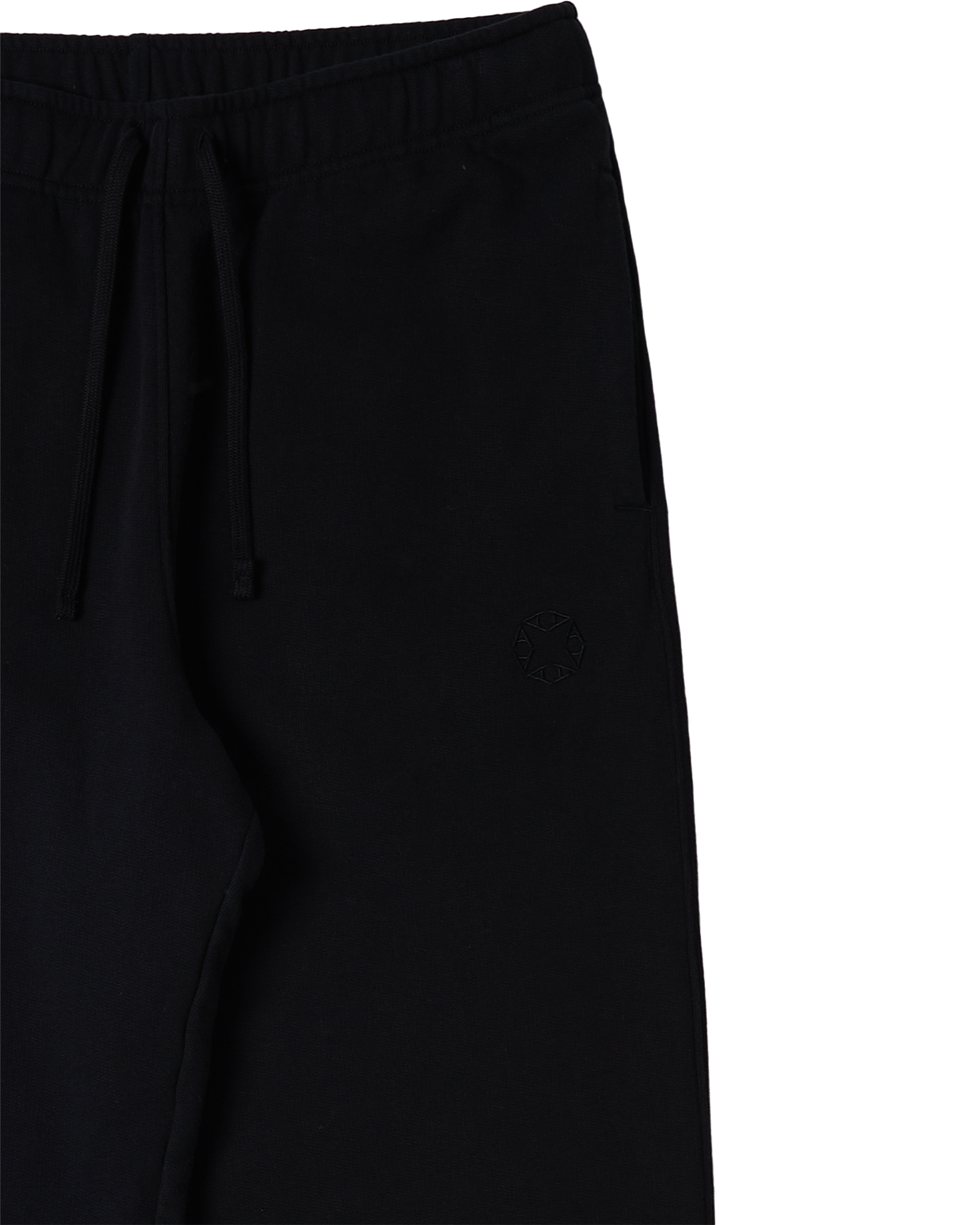 BLACK STRAIGHT LEG SWEATPANTS