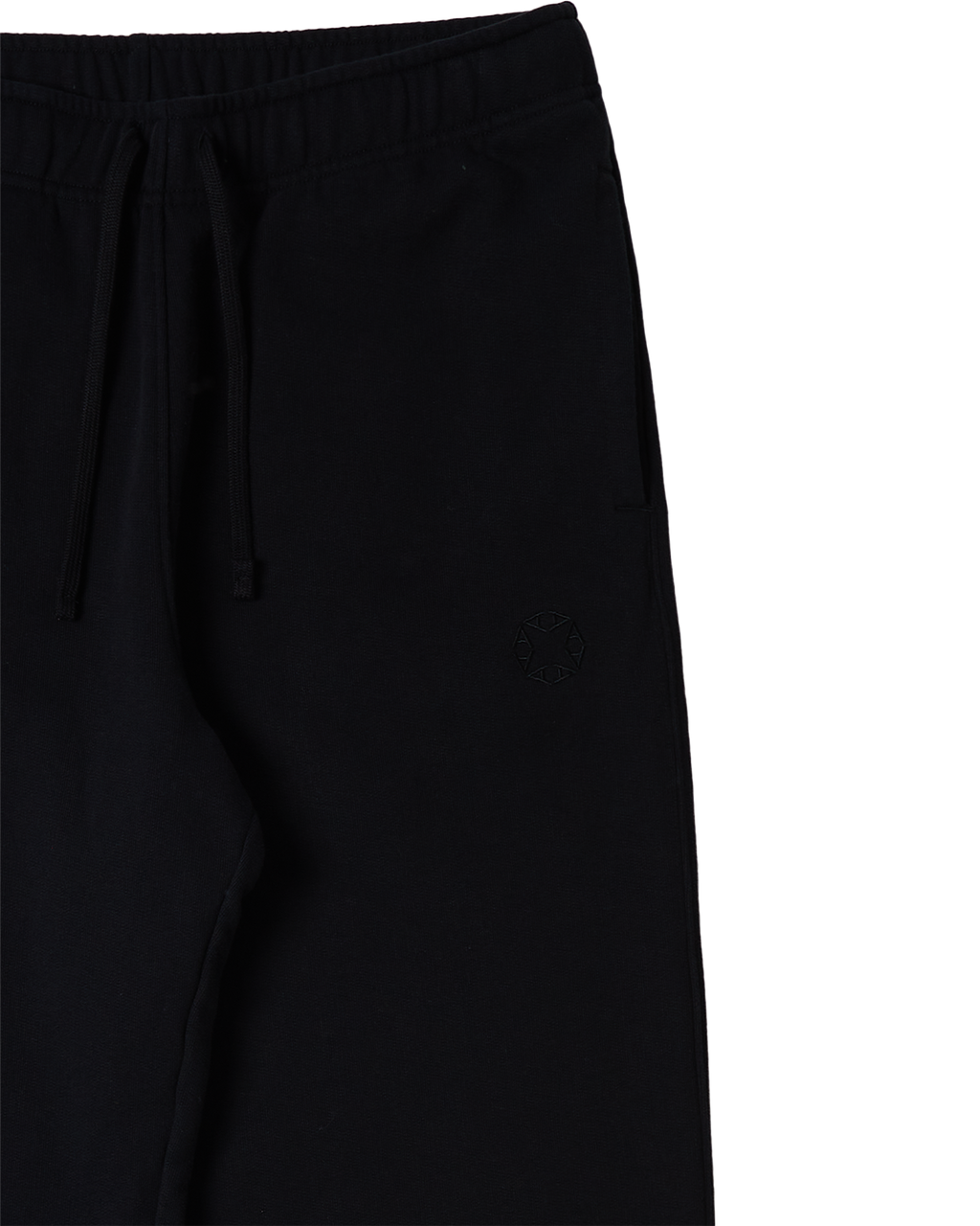 BLACK STRAIGHT LEG SWEATPANTS