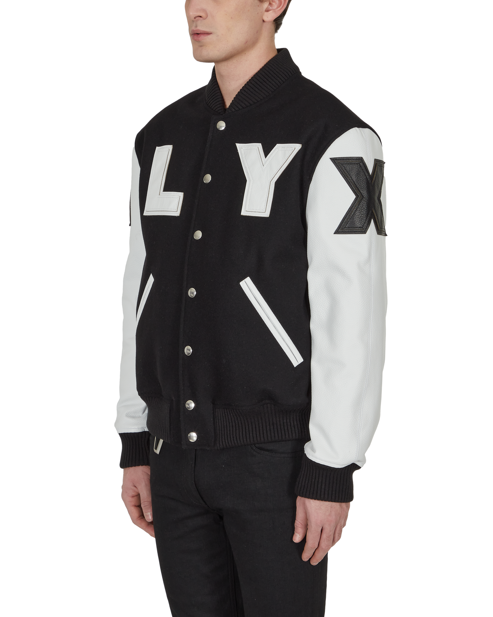 1017 Alyx 9SM Logo-Embossed Leather Jacket